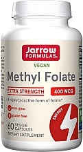 Metylofolan w kapsułkach - Jarrow Formulas Methyl Folate, 400 mcg — Zdjęcie N1