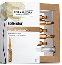 Ampułka z kwasem hialuronowym i witaminą C - Bella Aurora Splendor Booster Vitamin C + Hyaluronic Acid Ampoule — Zdjęcie N2