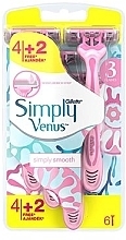 Kup Zestaw jednorazowych maszynek do golenia, 4+2 szt. - Gillette Simply Venus 3