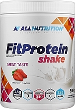 Białko do picia Truskawka - AllNutrition FitProtein Shake Strawberry — Zdjęcie N1