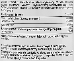 Suplement diety Bacopa monnieri 50% - Pharmovit Clean Label Bacopa Monnieri 50% — Zdjęcie N2