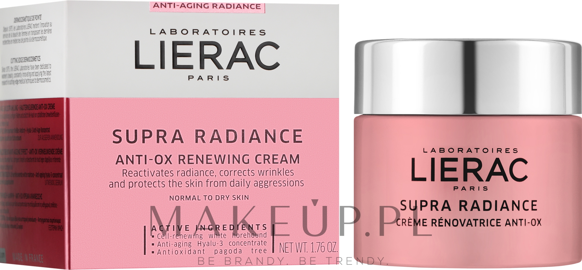 Odnawiający krem do skóry normalnej i suchej - Lierac Supra Radiance Anti-Ox — Zdjęcie 50 ml