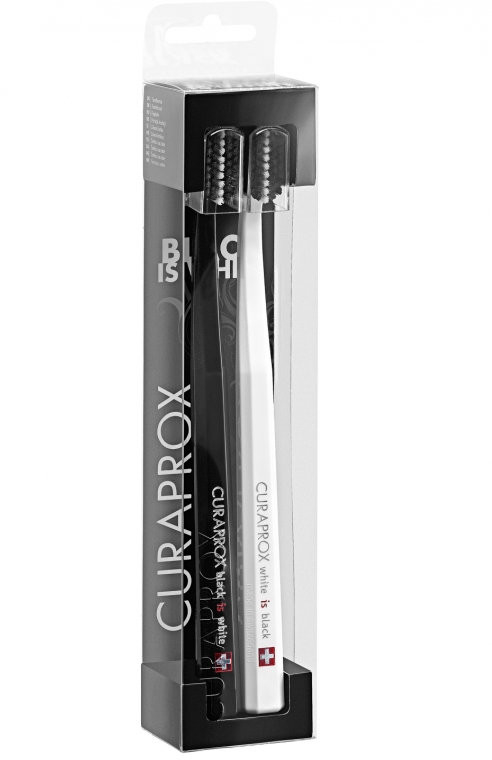 Zestaw szczoteczek do zębów Ultra Soft - Curaprox Black is White — Zdjęcie N1
