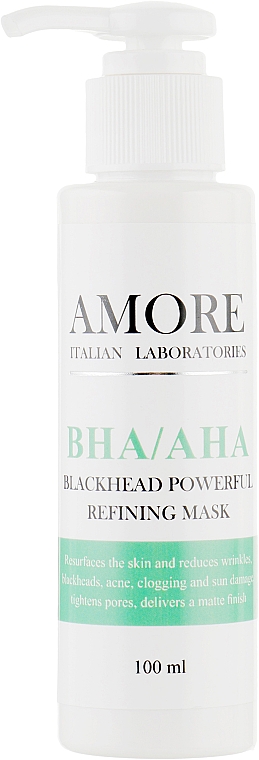 Maska z kwasami przeciw zaskórnikom i trądzikowi - Amore BHA/AHA Blackhead Powerful Refining Mask — Zdjęcie N4