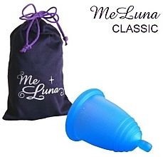 Kubeczek menstruacyjny, rozmiar L, niebieski - MeLuna Classic Menstrual Cup Ball — Zdjęcie N1