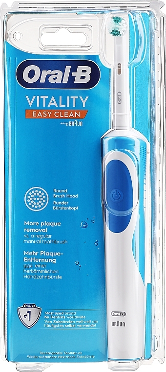 Szczoteczka elektryczna, niebieska - Oral-B Braun Vitality Easy Clean — Zdjęcie N1