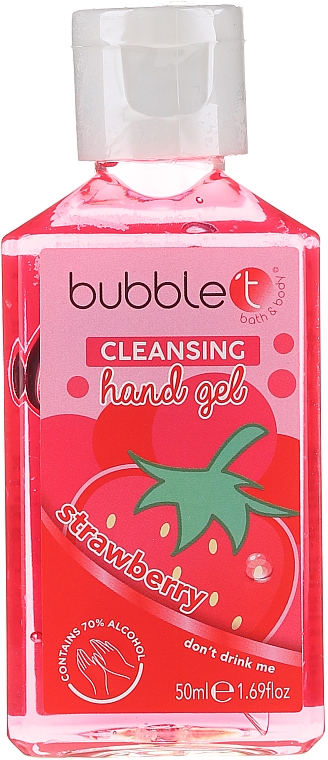 Antybakteryjny żel do rąk Truskawka - Bubble T Cleansing Hand Gel Strawberry — Zdjęcie N1