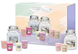 Zestaw - Yankee Candle Summer Collection 2023 (candle/2x411g + candle/6x49g) — Zdjęcie N1