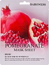 PREZENT! Maska w płachcie z ekstraktem z granatu - Beauadd Baroness Mask Sheet Pomegranate — Zdjęcie N1
