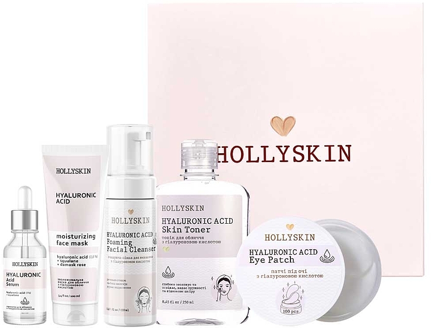 Zestaw, 5 produktów - Hollyskin Hyaluronic Acid Care Maxi Set — Zdjęcie N2