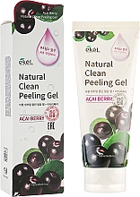 Kup Naturalny peelingujący żel do mycia twarzy Jagody acai - Ekel Acai Berry Natural Clean Peeling Gel