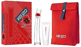 Kenzo Flower by Kenzo - Zestaw (edt 50 ml + b/lot 75 ml + bag) — Zdjęcie N1