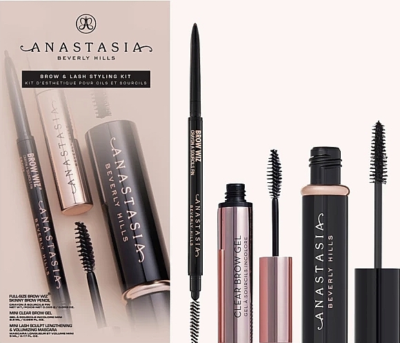 Zestaw, 3 produkty - Anastasia Beverly Hills Brow & Lash Styling Kit Taupe — Zdjęcie N1