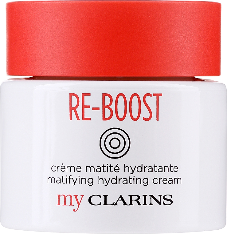Długotrwale nawilżający krem matujący do skóry tłustej - Clarins My Clarins Re-Boost Matifying Hydrating Cream — Zdjęcie N2