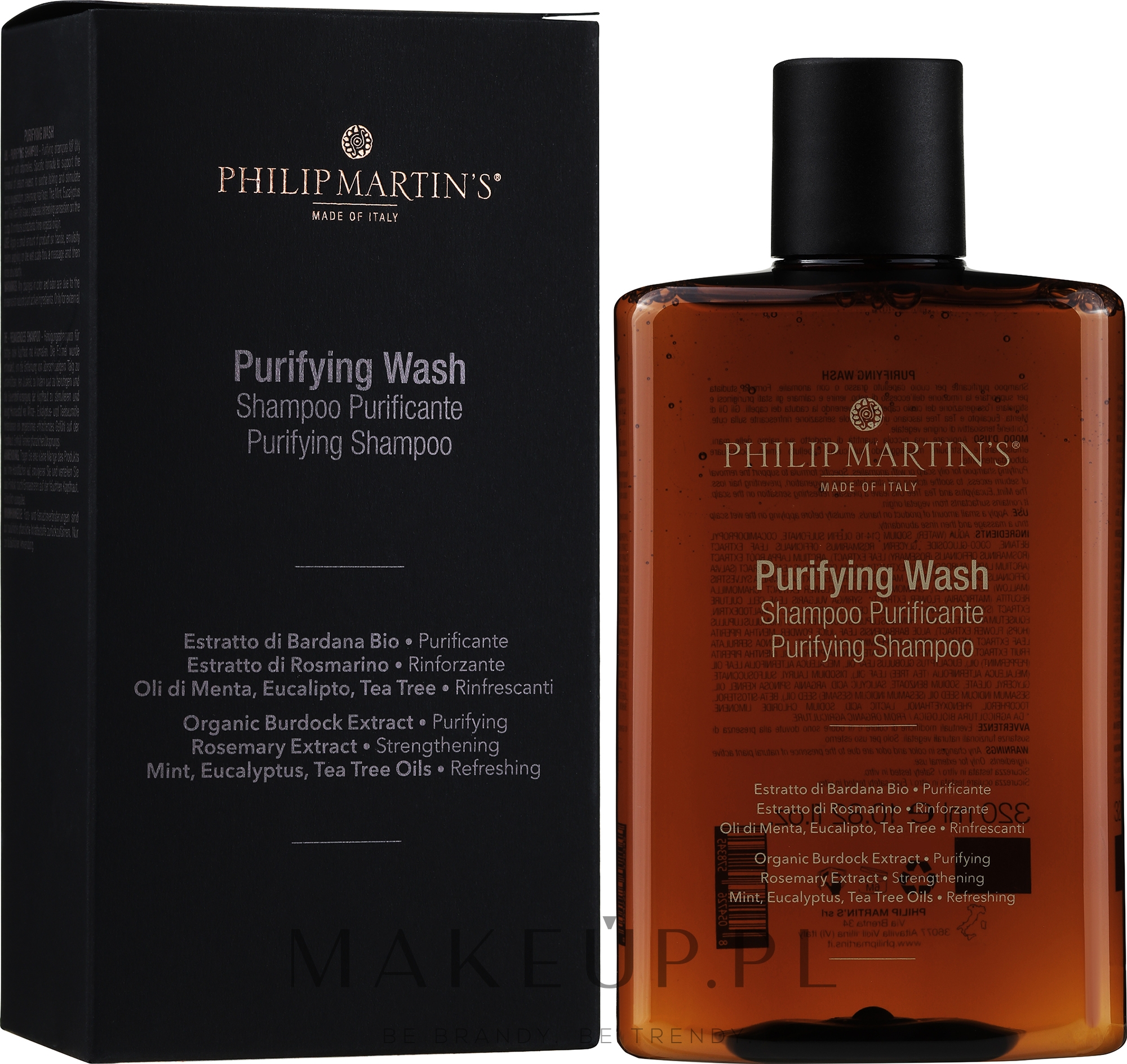 Oczyszczający szampon do włosów dla mężczyzn - Philip Martin's Purifying Shampoo — Zdjęcie 320 ml