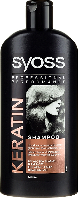 Szampon do włosów suchych i pozbawionych energii - Syoss Keratin Hair Perfection Shampoo — Zdjęcie N1