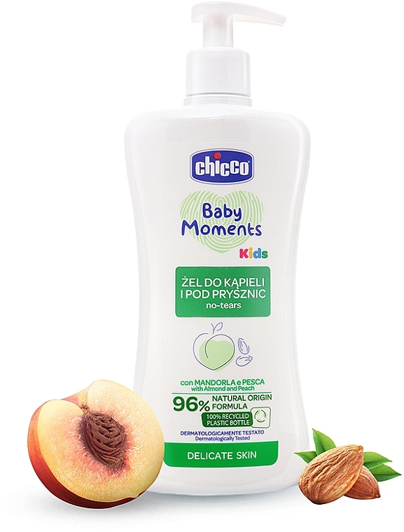 PREZENT! Żel do kąpieli i pod prysznic - Chicco Baby Moments Kids — Zdjęcie N1