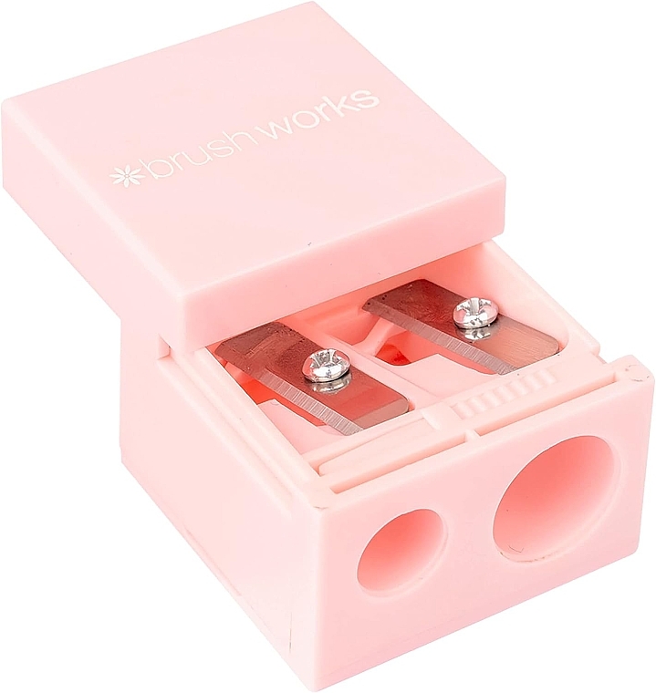 Zestaw temperówek, biały i różowy - Brushworks Cosmetic Pencil Sharpener Duo — Zdjęcie N3