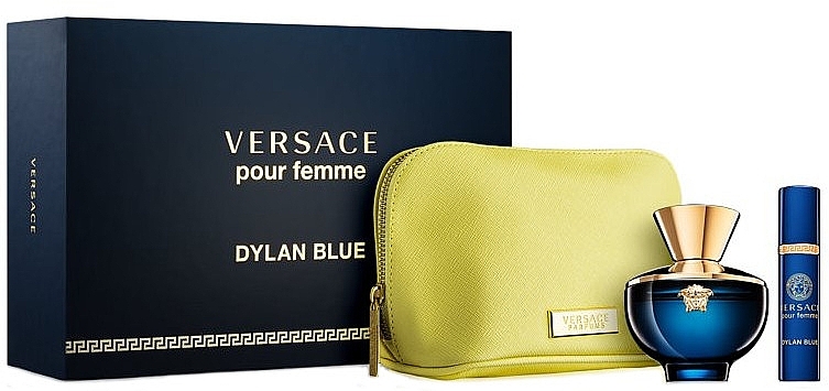 Versace Dylan Blue Pour Femme - Zestaw (edp 100 ml + edp 10 ml + pouch) — Zdjęcie N1