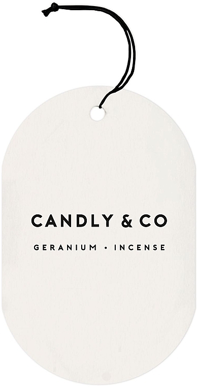 Zawieszka zapachowa - Candly & Co No.1 Geranium Incense Fragrance Tag — Zdjęcie N2