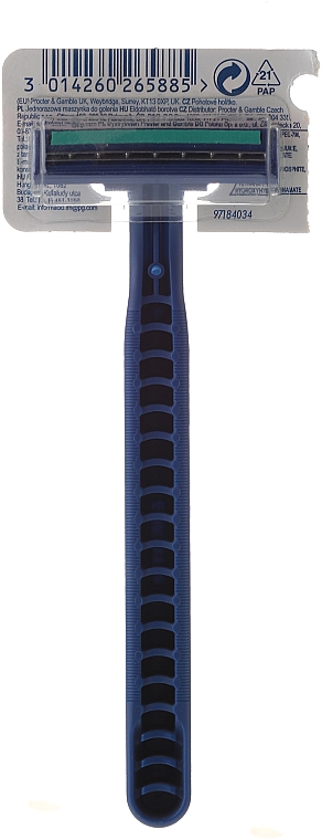 Jednorazowa maszynka do golenia, 1 szt. - Gillette Blue II Plus — Zdjęcie N2