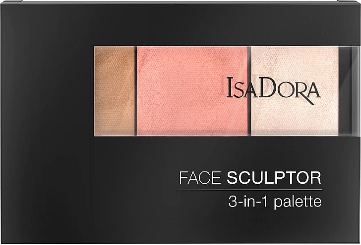 Paleta do konturowania twarzy - Isadora Face Sculptor 3-in-1 Palette — Zdjęcie N2