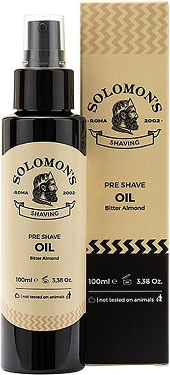 Olejek przed goleniem Gorzki Migdał - Solomon's Pre-Shave Oil Bitter Almond — Zdjęcie N1