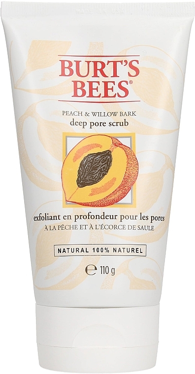 Peeling do twarzy - Burt's Bees Peach & Willow Bark Deep Pore Scrub — Zdjęcie N1