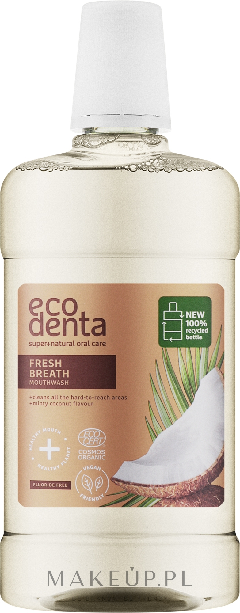 Płyn do płukania jamy ustnej Miętowy kokos - Ecodenta Cosmos Organic Minty Coconut Mouthwash — Zdjęcie 500 ml