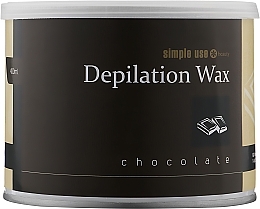 Ciepły wosk do depilacji w słoiczku Czekolada - Simple Use Beauty Depilation Wax — Zdjęcie N2