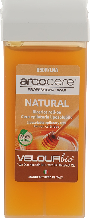 Wosk do depilacji Naturalny - Arcocere Velour Bio Wax Natural — Zdjęcie N1
