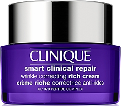 Przeciwstarzeniowy bogaty inteligentny krem do twarzy - Clinique Smart Clinical Repair Wrinkle Correcting Rich Cream  — Zdjęcie N1
