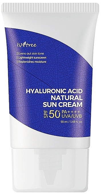 Krem do opalania - Isntree Hyaluronic Acid Natural Sun Cream SPF50 + PA ++++