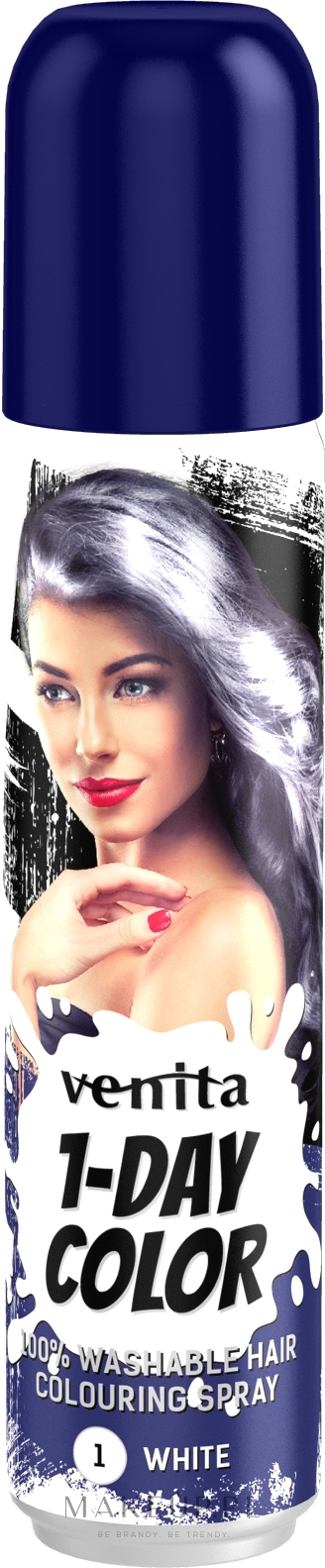 Koloryzujący spray do włosów - Venita 1-Day Color Spray — Zdjęcie 01 - White