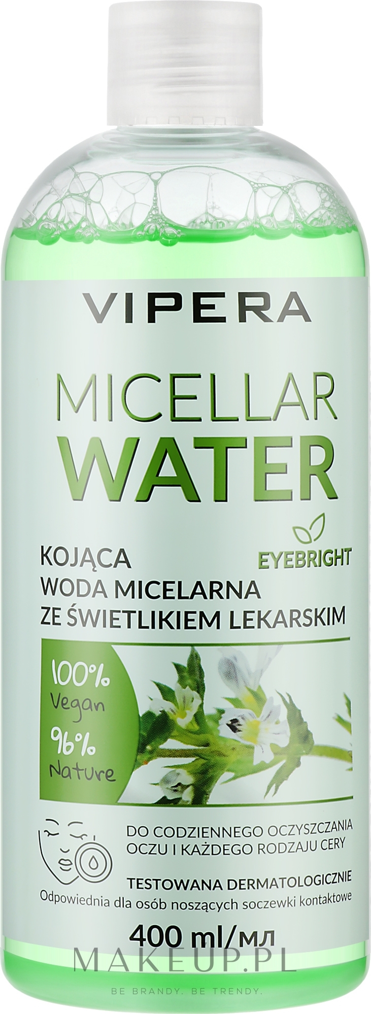 Kojąca woda micelarna do twarzy ze świetlikiem lekarskim - Vipera Eyebright Soothing Micellar Water — Zdjęcie 400 ml