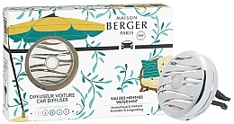 Maison Berger Water Mint - Zestaw (car/diff/1pcs + car/aroma/1pcs) — Zdjęcie N1