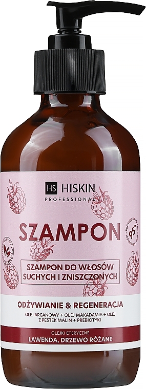 Odżywczy szampon regenerujący do włosów suchych i zniszczonych - HiSkin Professional Shampoo