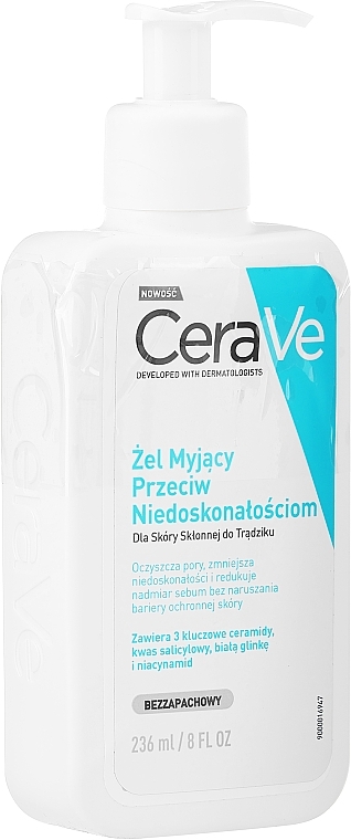 PRZECENA! Żel myjący przeciw niedoskonałościom - CeraVe * — Zdjęcie N1