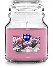Kup Świeca zapachowa w słoiku Mrożone jagody - Bispol Aura Frozen Berries Candles