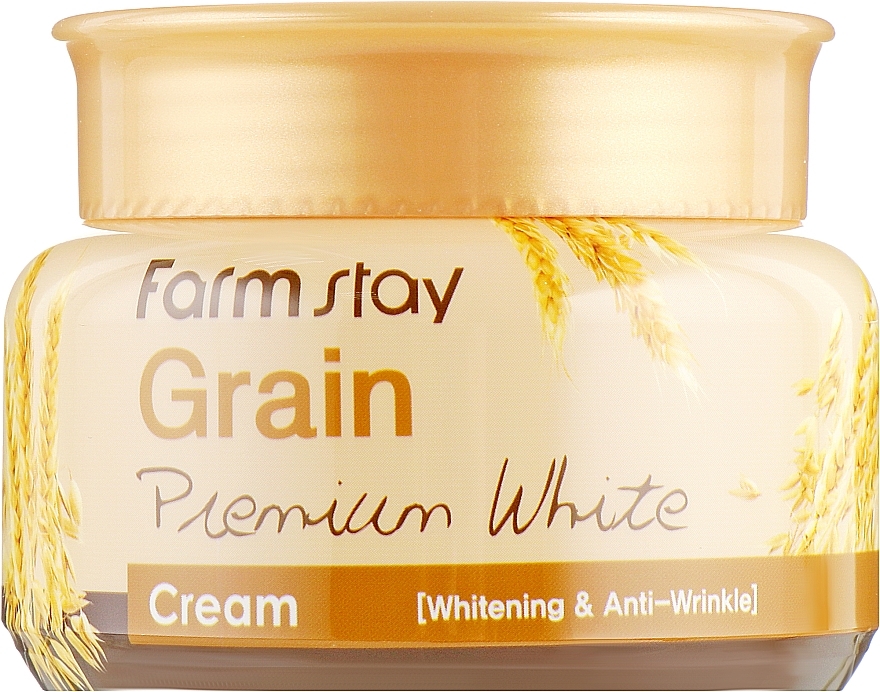 Krem rozjaśniający z olejem z kiełków pszenicy - Farmstay Grain Premium White Cream — Zdjęcie N3
