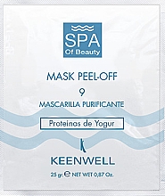 Kup Alginatowa maska oczyszczająca do twarzy - Keenwell Spa Of Beauty Peel Off Mask Number 9 Purifying with Yoghurt Proteins