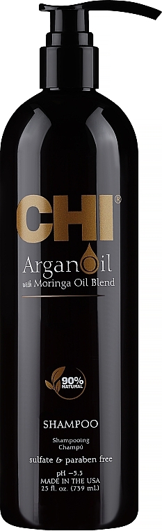 Szampon odbudowujący włosy z olejem arganowym - CHI Argan Oil Plus Moringa Oil Shampoo — Zdjęcie N5