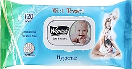 Kup Chusteczki dla niemowląt Hygiene, 120 szt. - Wipest Safe & Healthy Wet Towel