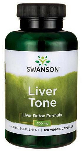 Suplement diety wspierający pracę wątroby, 300 mg - Swanson Liver Tone Liver Detox Formula 300 mg — Zdjęcie N1
