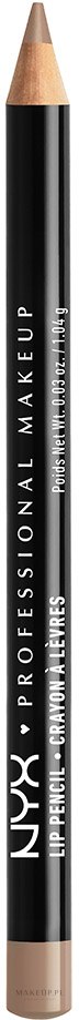 Kredka do ust - NYX Professional Makeup Slim Lip Pencil — Zdjęcie 802 - Brown