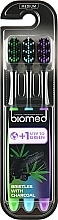 Kup Zestaw średnio twardych szczoteczek do zębów, 3 szt. - Biomed Black 2+1 Toothbrush