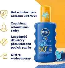 Przeciwsłoneczny spray dla dzieci SPF 50+ - NIVEA SUN Kids Moisturising Spray SPF 50+ — Zdjęcie N5