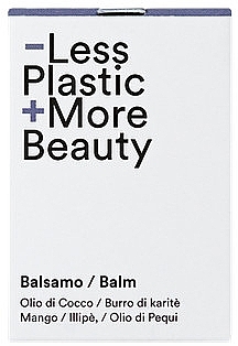 Balsam w kostce do ciała i włosów Grejpfrut - Sapone Di Un Tempo Less Plastic More Beauty Solid Hair & Body Balm — Zdjęcie N1