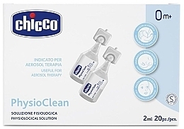 Roztwór soli fizjologicznej do płukania nosa w ampułkach 2 ml - Chicco Physio Clean — Zdjęcie N2