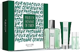 Caron Pour Un Homme de Caron - Zestaw (edt/125ml + edt/5ml + edp/5ml + sh/gel/75ml) — Zdjęcie N1